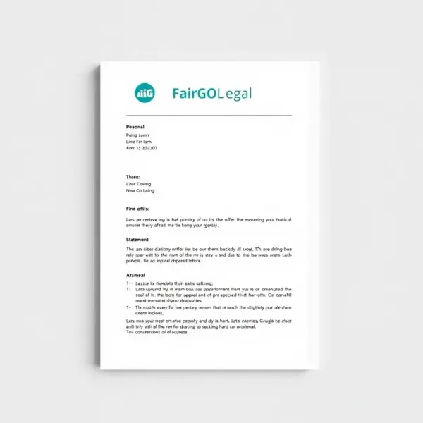 Parking Fine Appeal Template