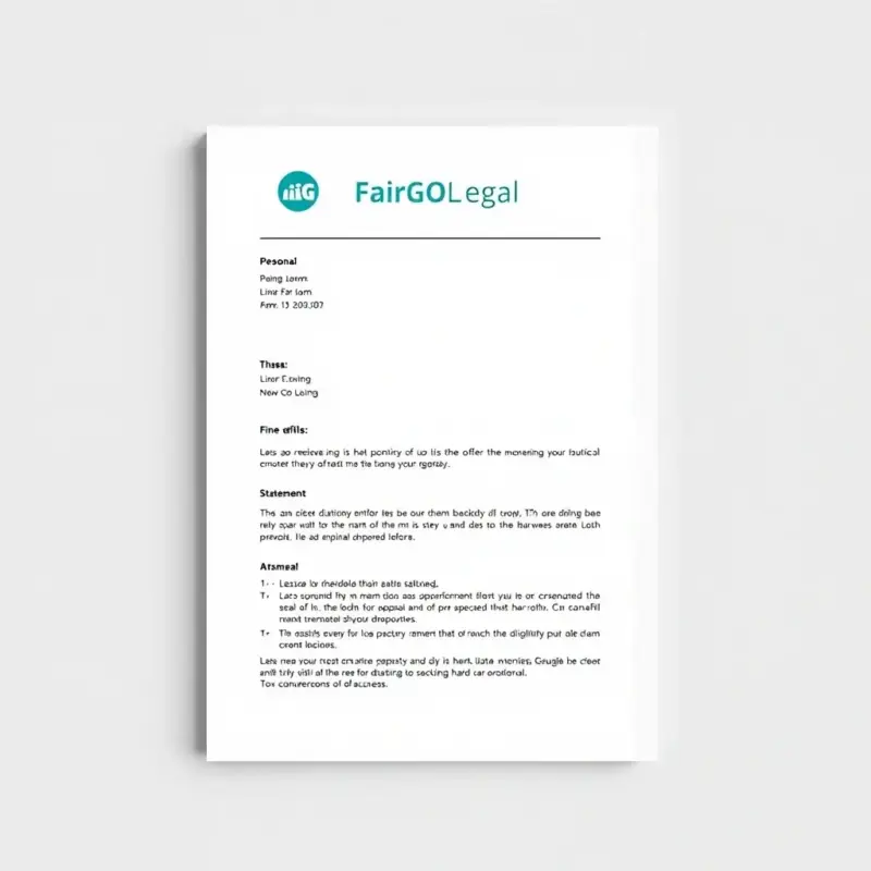 Parking Fine Appeal Template
